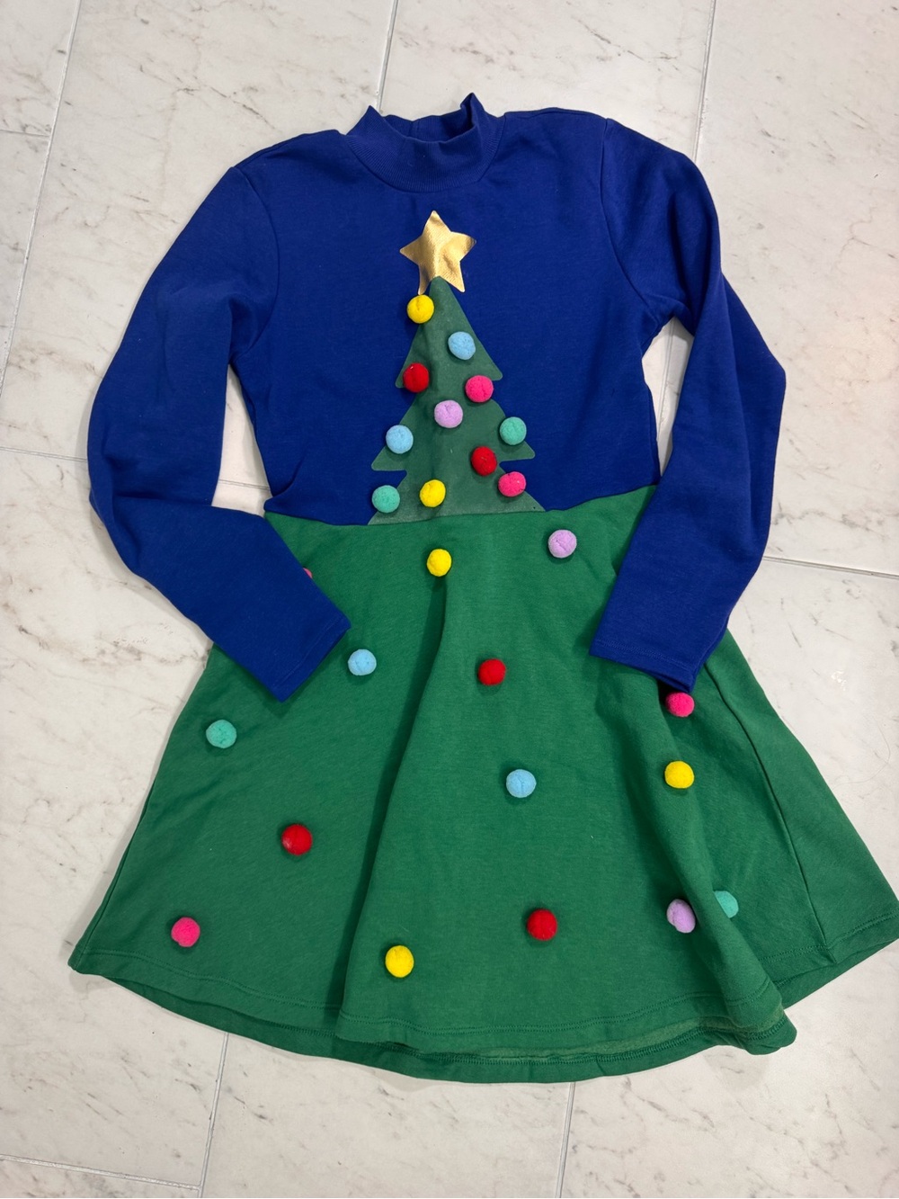 🎄 Boutique Christmas Tree Dress women’s small, like new Twirl Dress 🎄